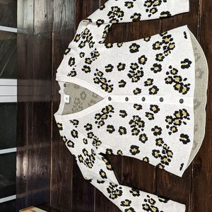 Cabi leopard print cardigan